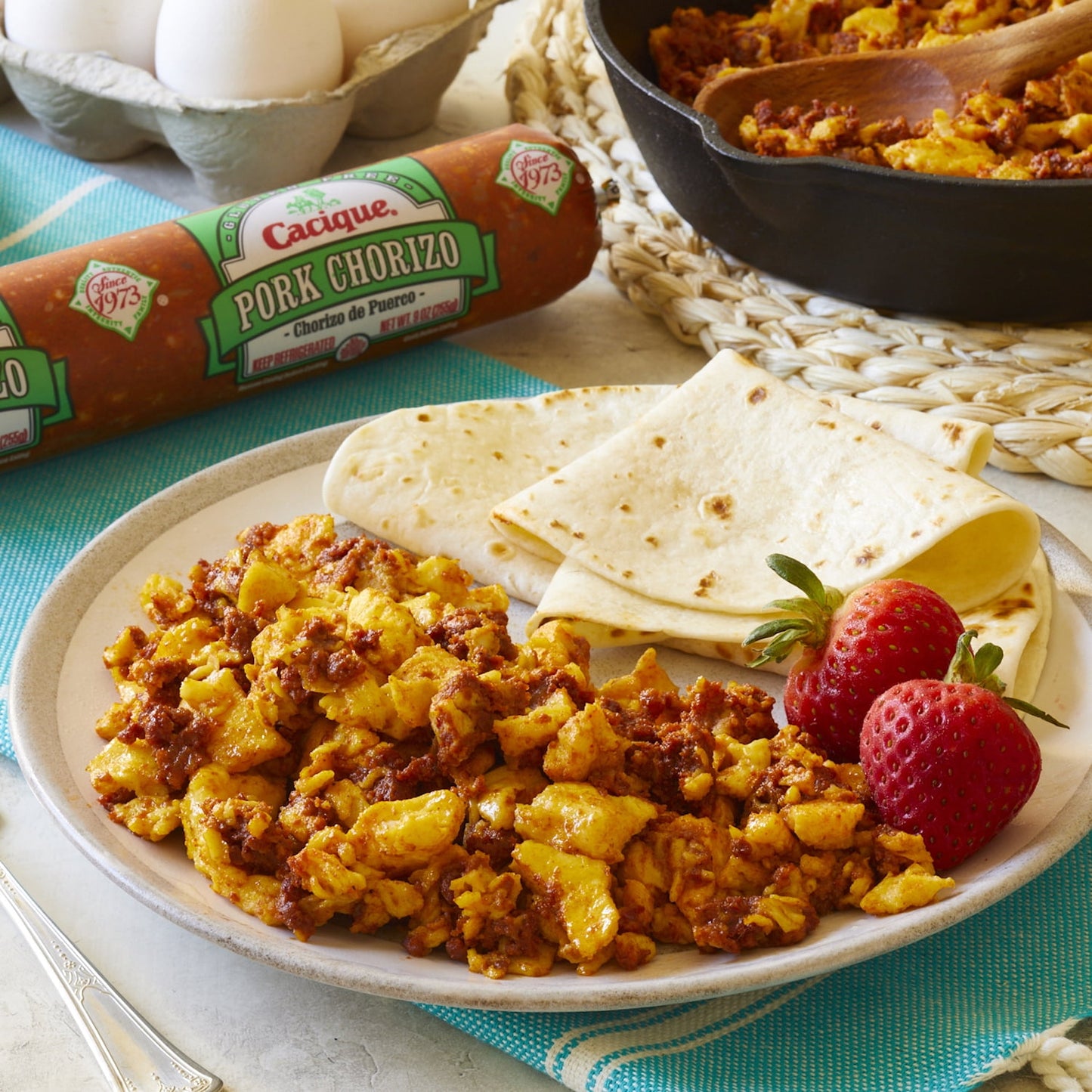 Cacique Pork Chorizo, 9 oz (Refrigerated)