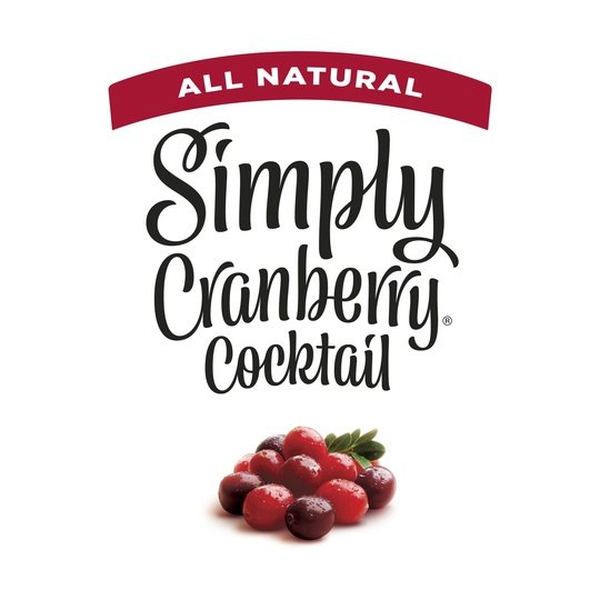 Simply Non GMO All Natural Cranberry Cocktail Fruit Juice, 52 fl oz Bottle