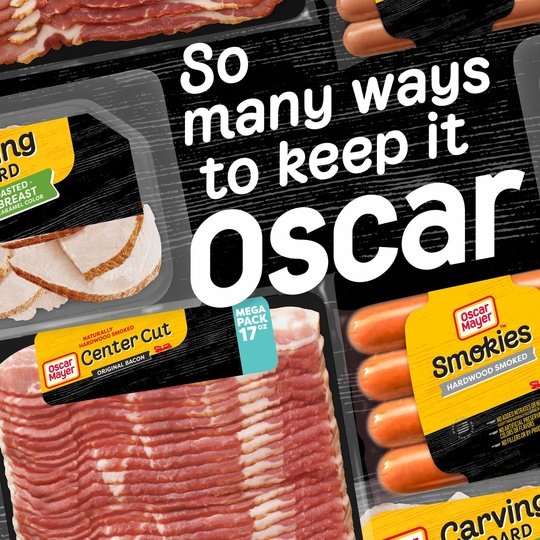 Oscar Mayer Center Cut Original Bacon Mega Pack, 17 oz Pack