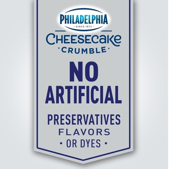 Philadelphia Cheesecake Crumble Original Cheesecake Dessert with Graham, 2 Ct Pack
