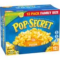 Pop Secret Popcorn, Double Butter Microwave Popcorn, 3.2 oz Sharing Bags, 12 Ct