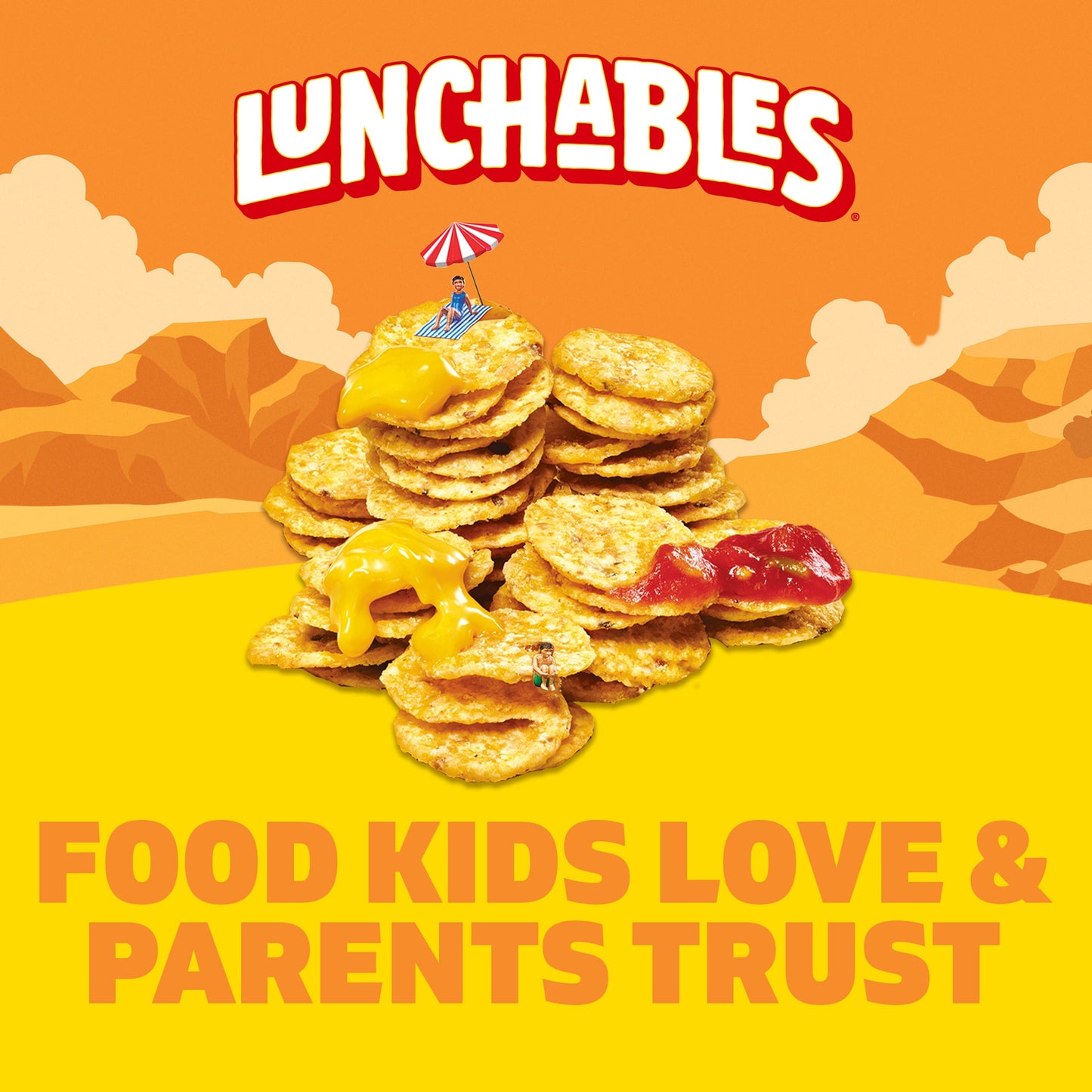 Lunchables Nachos Cheese Dip & Salsa Kids Lunch Snack, 4.4 oz Tray