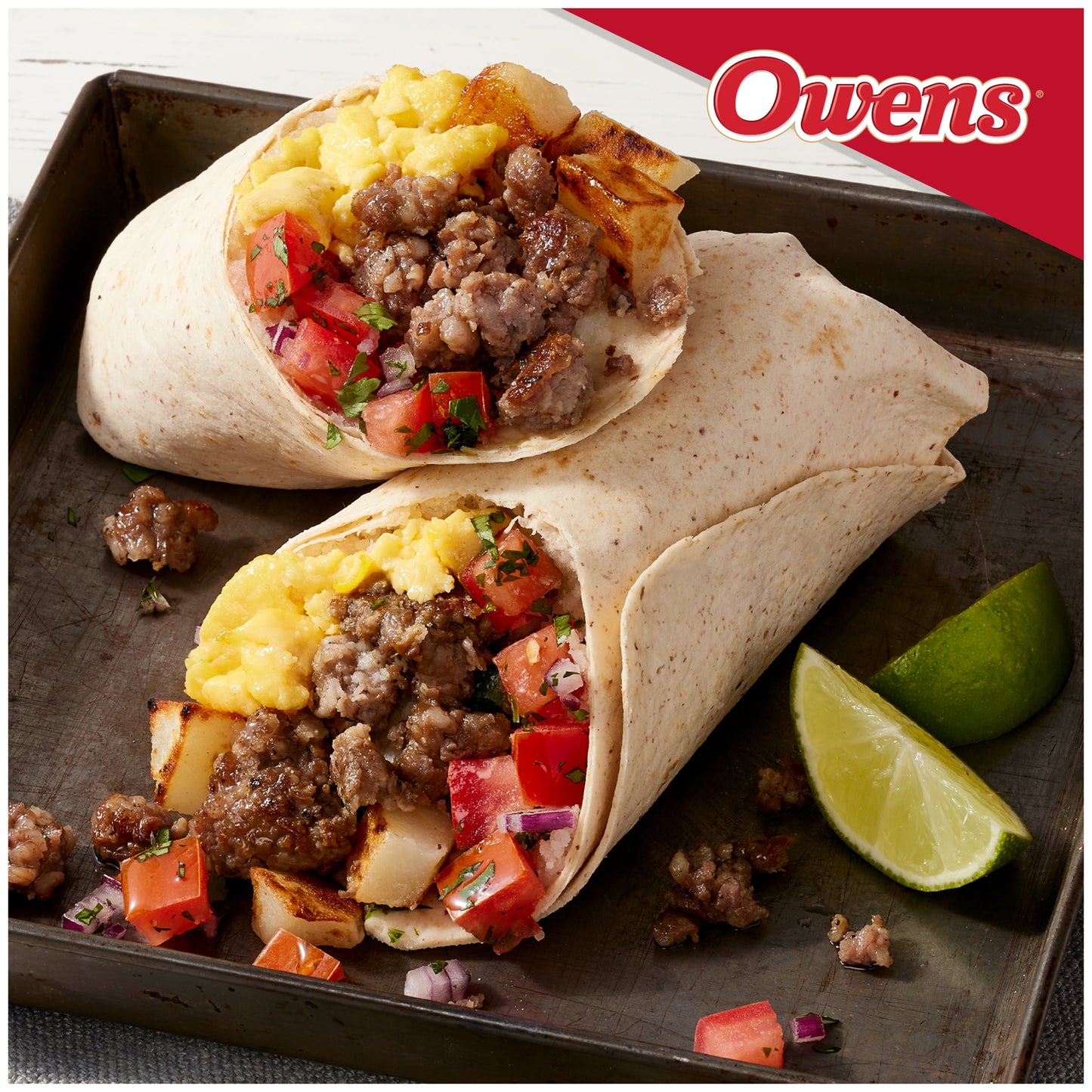 Owens Premium Pork Regular Sausage Roll, 32 oz (Fresh Sausage)