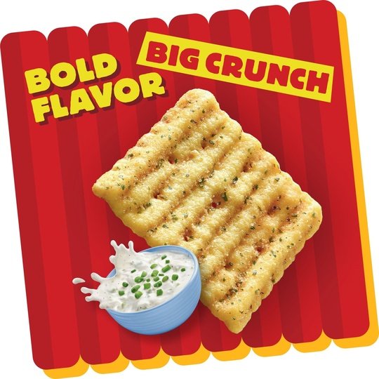 Cheez-It Grooves Zesty Cheddar Ranch Cheese Crackers, 9 oz