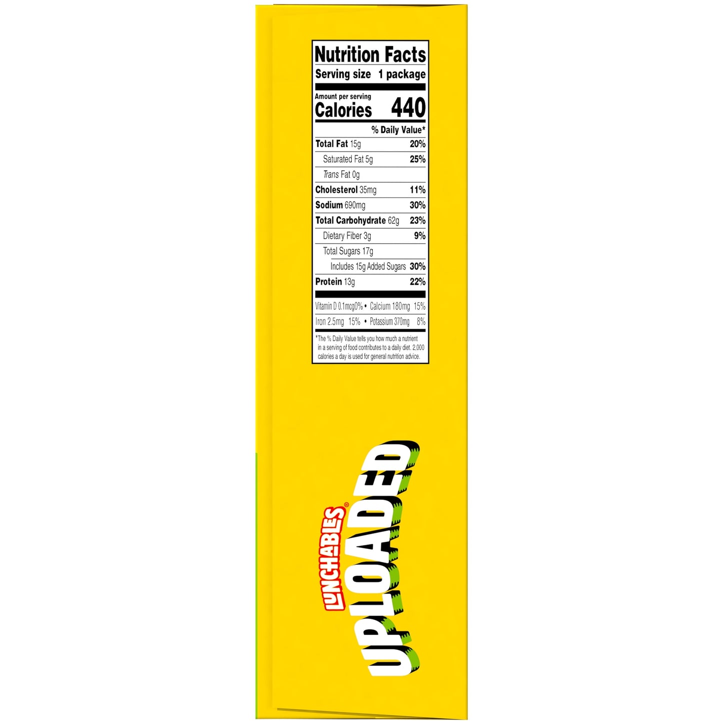 Lunchables Uploaded Ham and American Sub Sandwich Kids Lunch Meal Kit, 15.36 Oz Box
