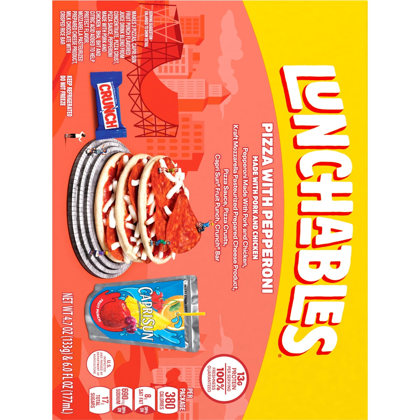 Lunchables Pizza with Pepperoni Kids Lunch Meal Kit, 10.7 oz Box