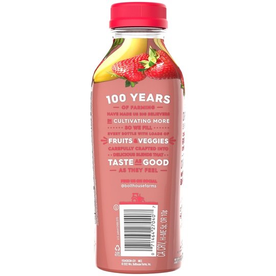 Bolthouse Farms Fruit Juice Smoothie, Strawberry Banana, 15.2 fl. oz. Bottle