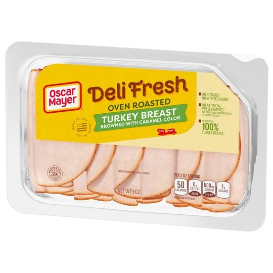 Oscar Mayer Deli Fresh Oven Roasted Turkey Breast, for a Low Carb Lifestyle, 9 Oz Tray