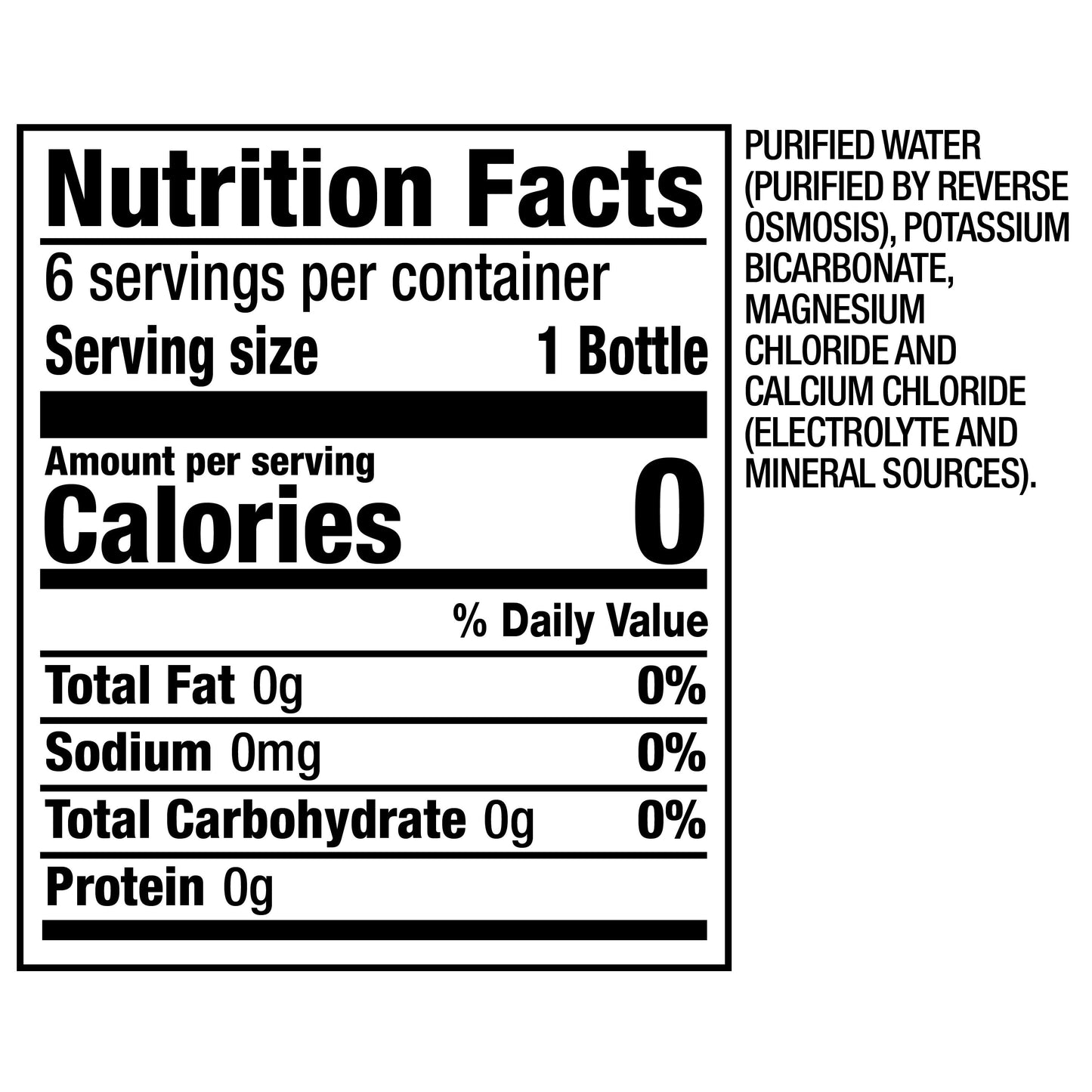 CORE Hydration Nutrient Enhanced Drinking Water, 0.5 L bottles, 6 Count