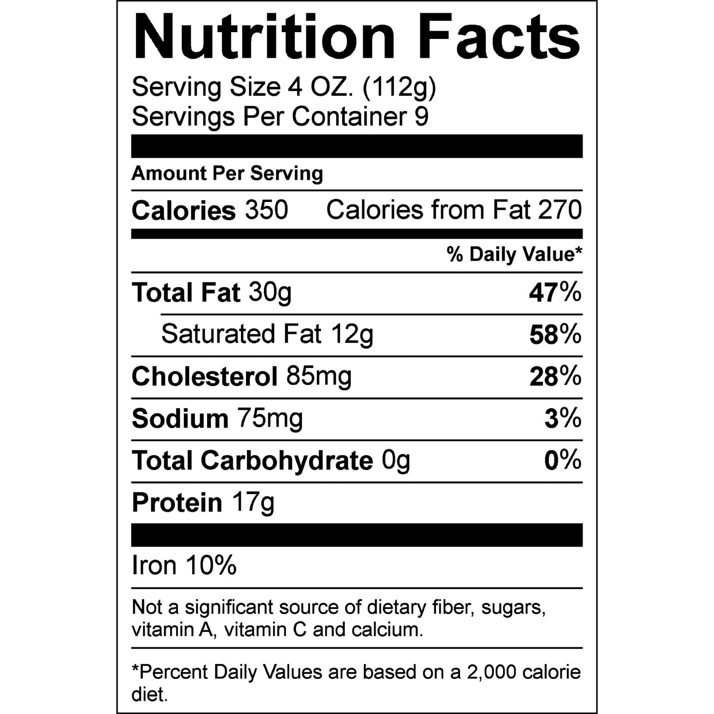 All Natural* 73% Lean/27% Fat Ground Beef, 2.25 lb Tray