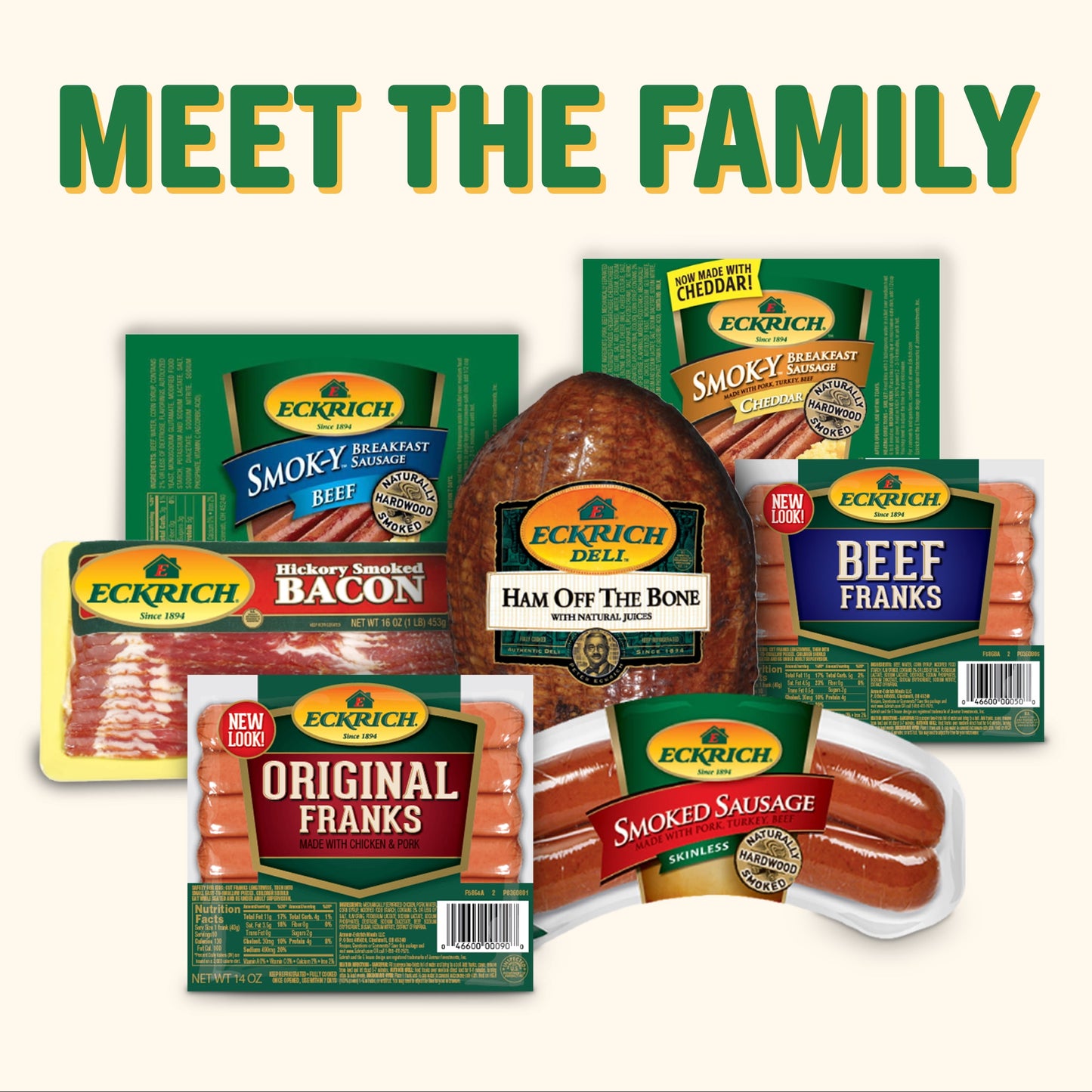 Eckrich Skinless Jalapeno & Cheddar Smoked Sausage, 13 oz