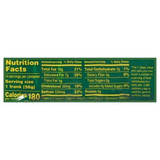 Nathan's Famous, Skinless Beef Franks, Bun Length, 28 oz
