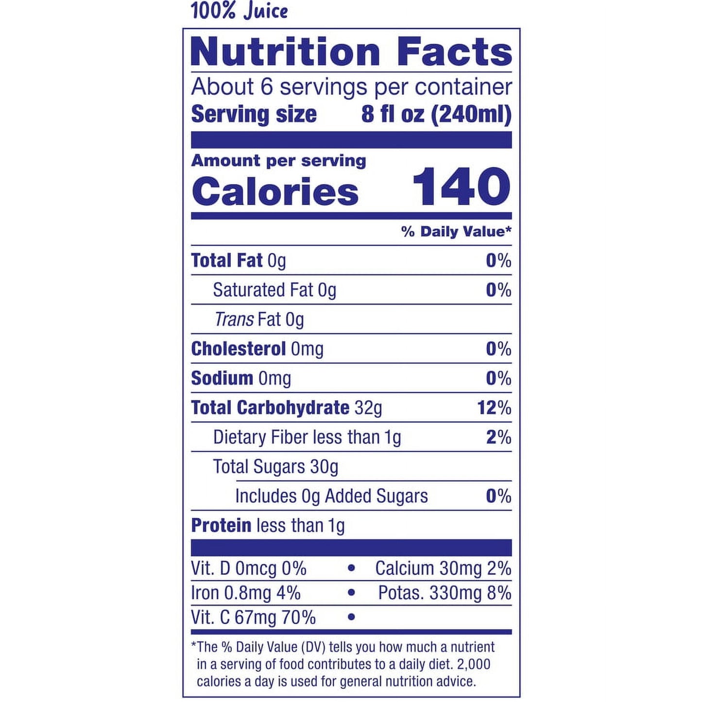 Dole All Natural 100% Pineapple Juice, 46 fl oz Can