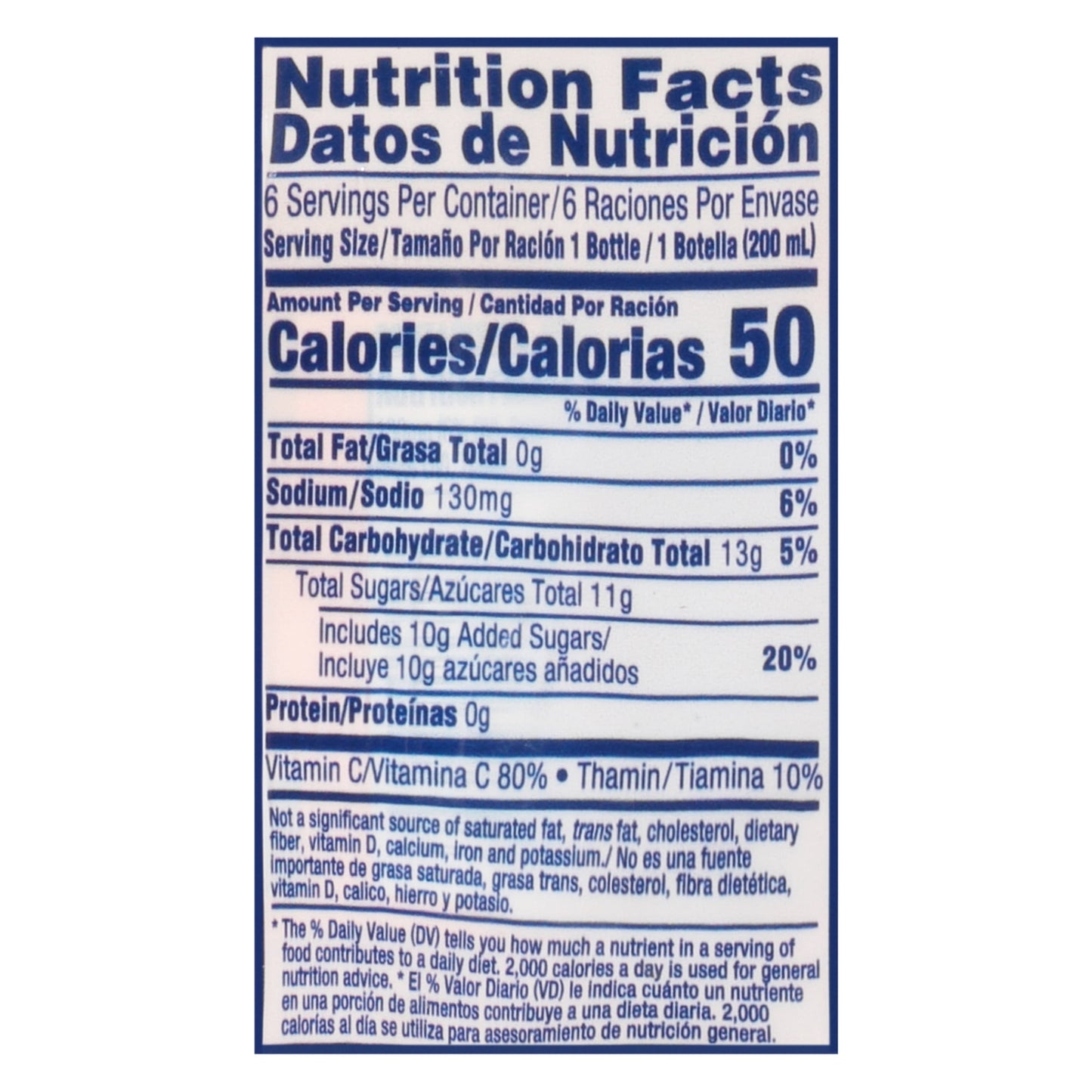 SUNNYD Tangy Original Orange Juice Drink, 6 Count, 6.75 FL OZ Bottles