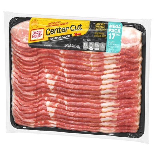 Oscar Mayer Center Cut Original Bacon Mega Pack, 17 oz Pack