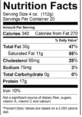 All Natural* 73% Lean/27% Fat Ground Beef, 5 lb Roll