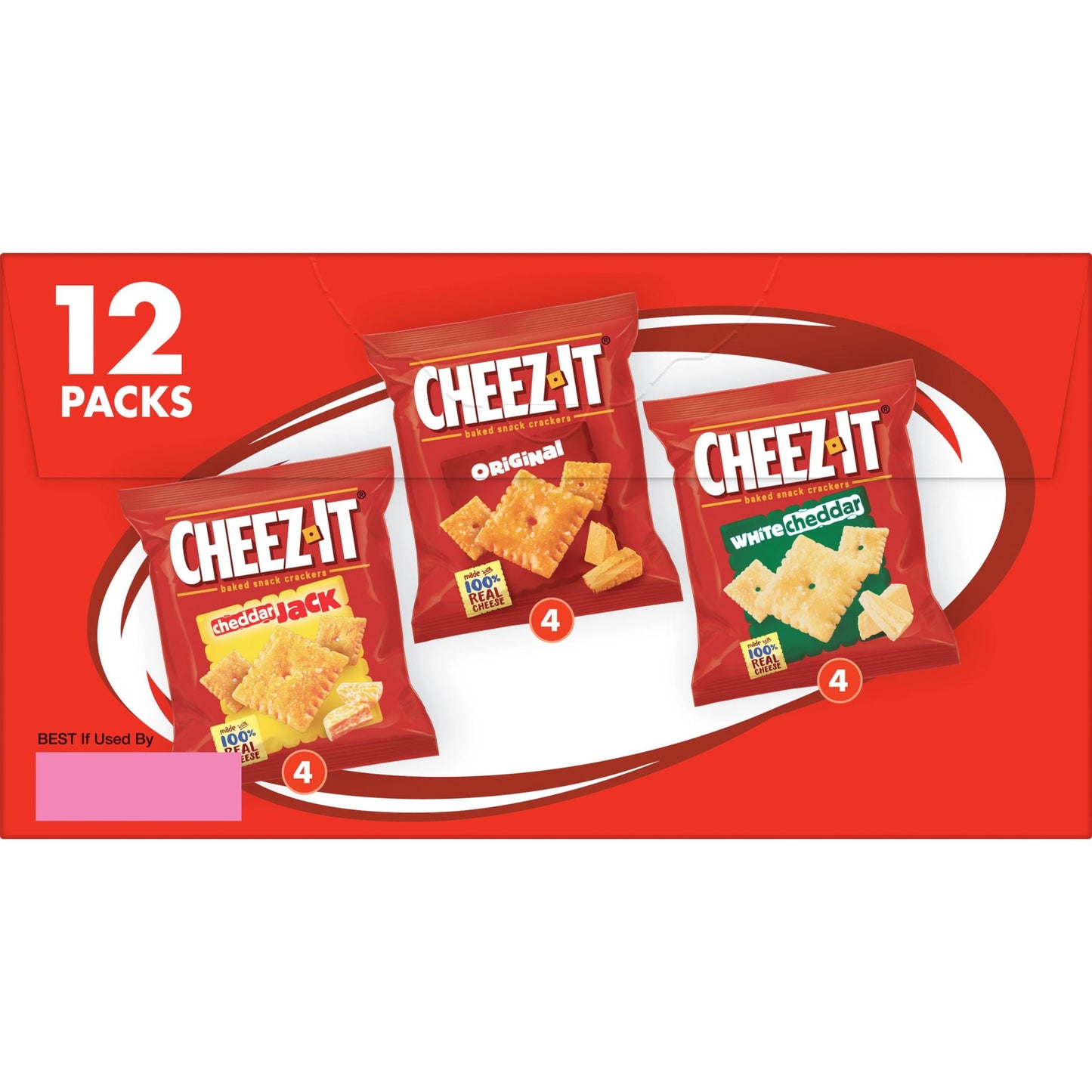 Cheez-It Variety Pack Cheese Crackers, 12.1 oz, 12 Count