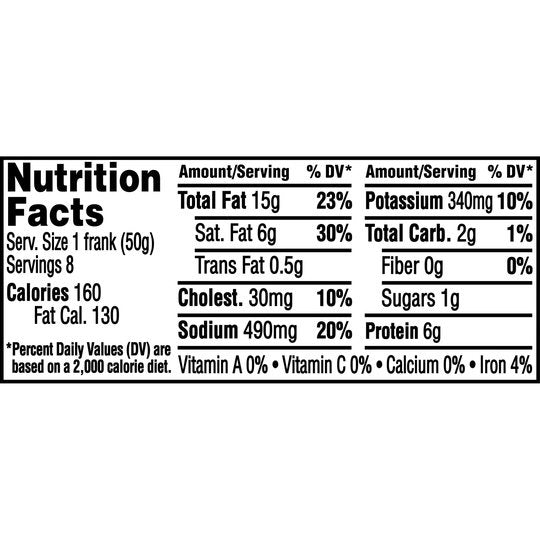 Ball Park Original Angus Beef Hot Dogs, 14 oz, 8 Ct