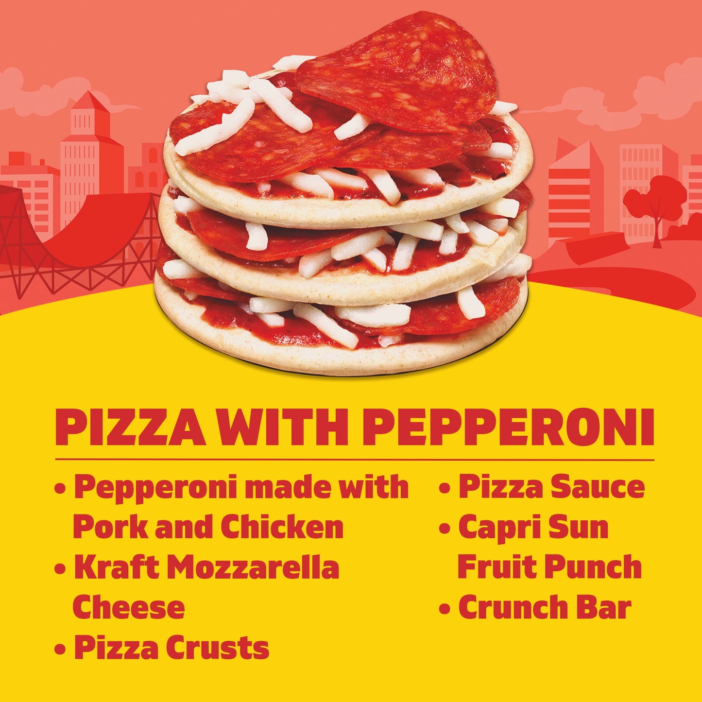 Lunchables Pizza with Pepperoni Kids Lunch Meal Kit, 10.7 oz Box