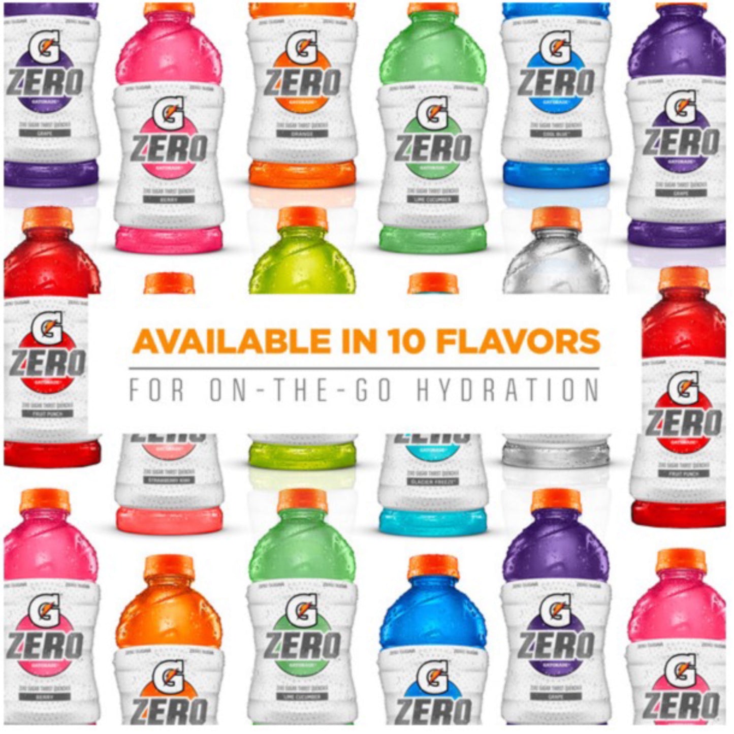 Gatorade G Zero Sugar Fruit Punch Thirst Quencher Sports Drink, 12 oz, 12 Pack Bottles