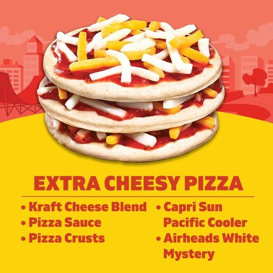 Lunchables Extra Cheese Pizza Kids Lunch Meal Kit, 10.6 oz Box