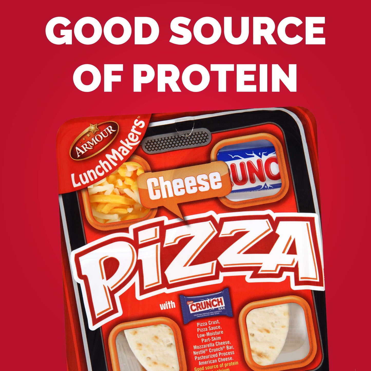 Armour LunchMakers Cheese Pizza Kit with Crunch Bar, 2.5 oz, 1 Count