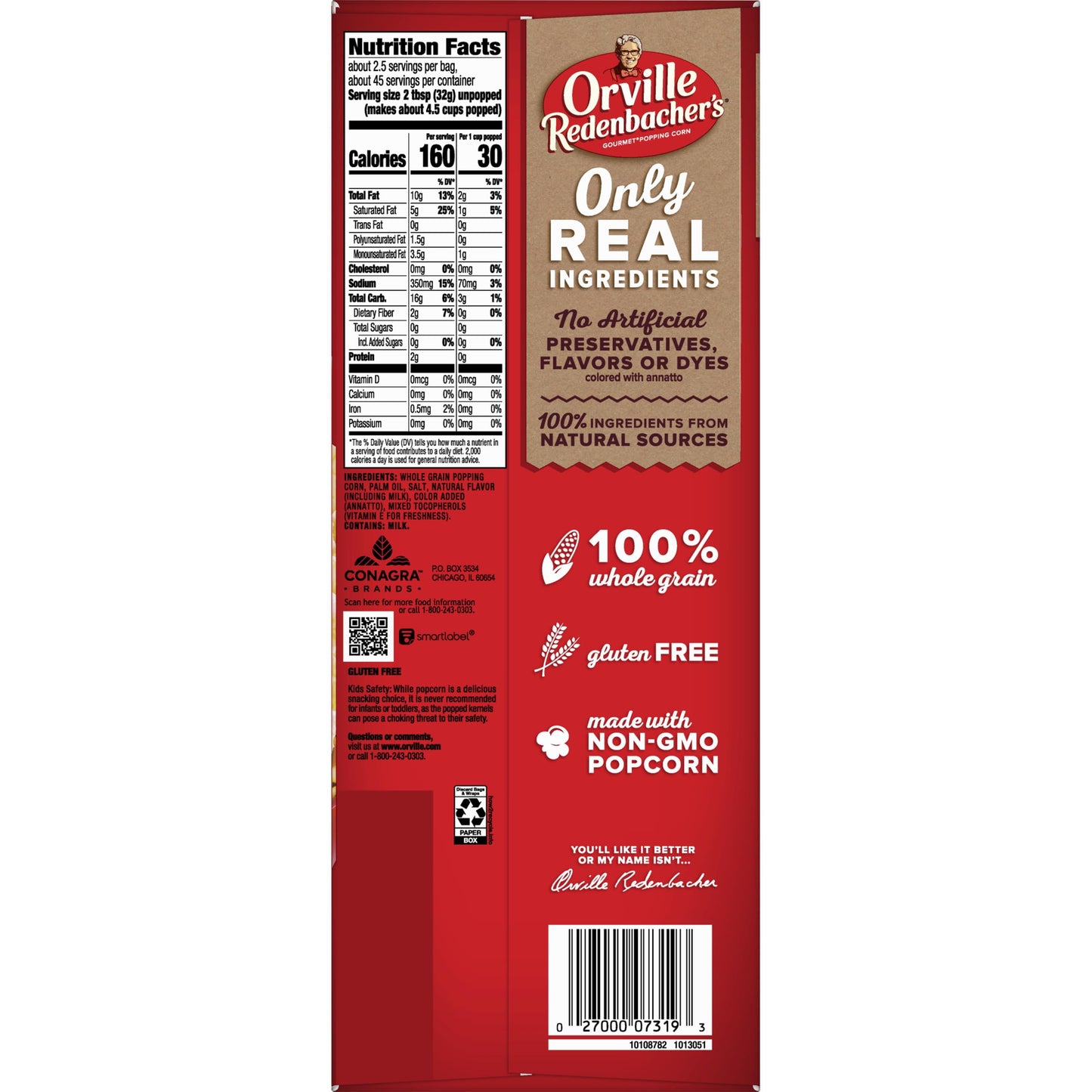 Orville Redenbacher's Ultimate Butter Popcorn, 3 Ounce,18 Count