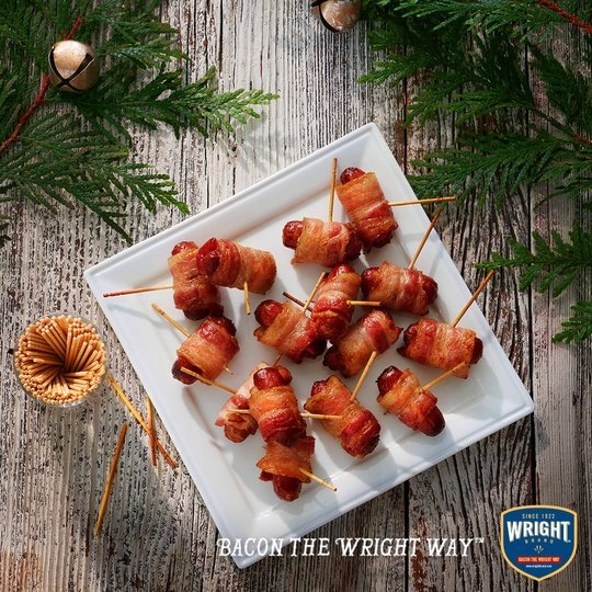 Wright Brand Thick Sliced Hickory Smoked Maple Bacon, 1.5 lb