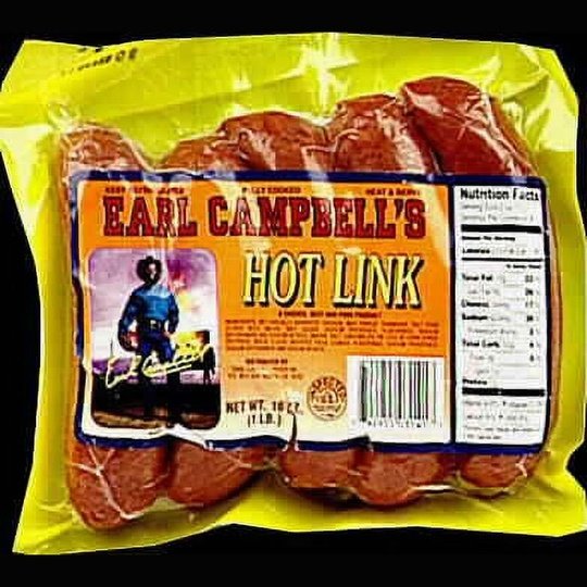 Earl Campbell's Hot Link, 14 oz, 5 Count