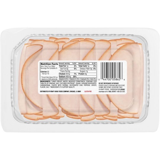 Oscar Mayer Deli Fresh Mesquite Smoked Sliced Turkey Breast Deli Lunch Meat Family Size, 16 oz Package