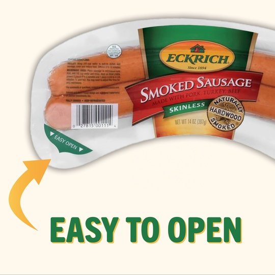 Eckrich Skinless Smoked Sausage, 14 oz