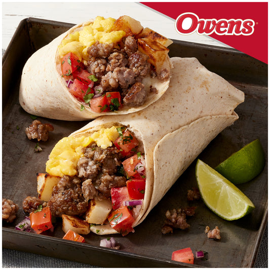 Owens Regular Premium Pork Breakfast Sausage Roll, 16 oz (Fresh Sausage)