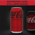 Coca-Cola Zero Sugar Soda Pop, 12 fl oz, 24 Pack Cans