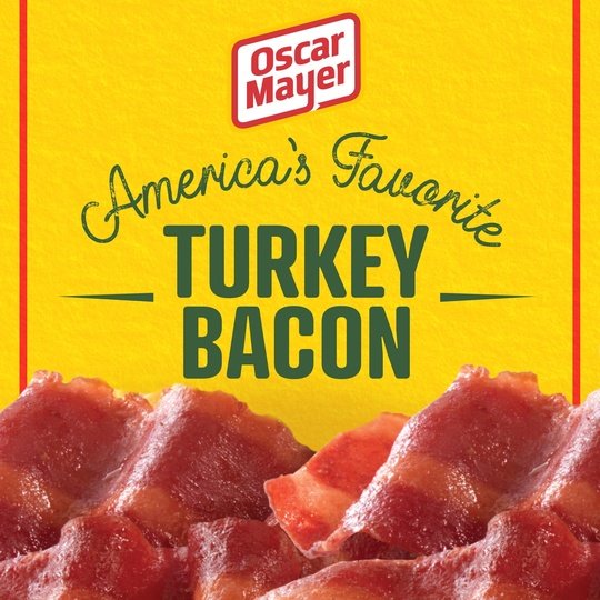 Oscar Mayer Gluten Free Turkey Bacon with 58% Less Fat & 57% Less Sodium, 12 oz Pack, 21-23 Slices