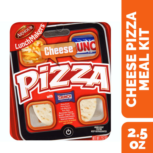 Armour LunchMakers Cheese Pizza Kit with Crunch Bar, 2.5 oz, 1 Count
