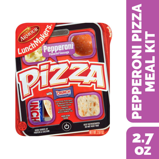 Armour Lunchmakers Pepperoni Pizza Kit with Crunch Bar, 2.7 oz