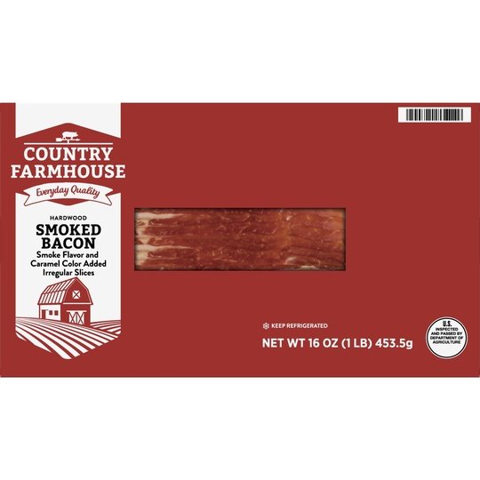 Country Farmhouse Hardwood Smoked Irregular Slices Bacon, 16 oz