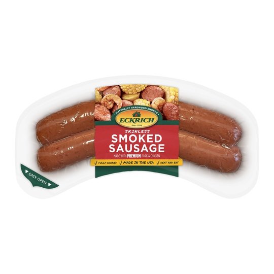 Eckrich Skinless Smoked Sausage, 14 oz