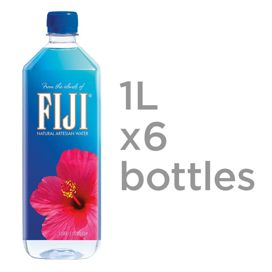 FIJI Natural Artesian Water, 33.8 Fl Oz (Pack of 6)