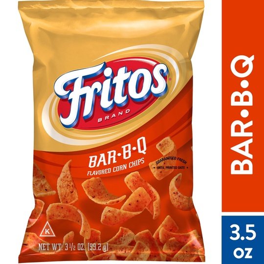 Fritos BarBQ Flavored Corn Chips, 3.5 oz