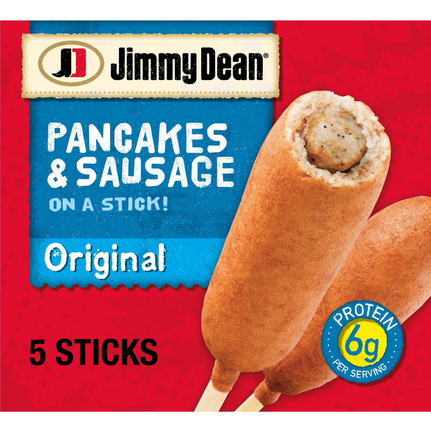 Jimmy Dean Pancake & Sausage on a Stick, 5 Count (Frozen)