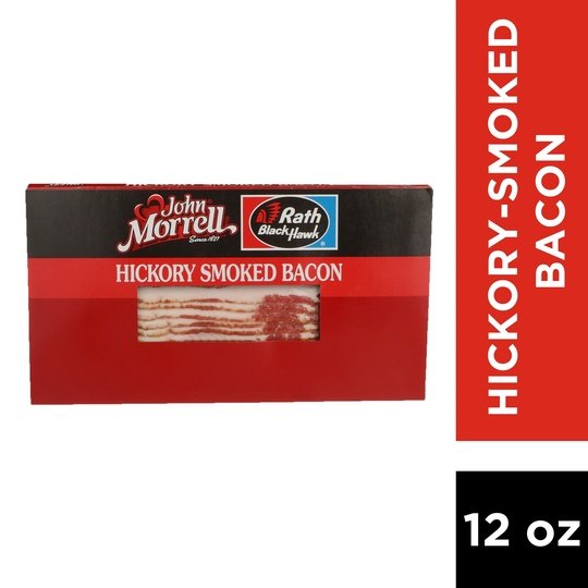John Morrell Rath Black Hawk Hickory Smoked Bacon, 12 oz