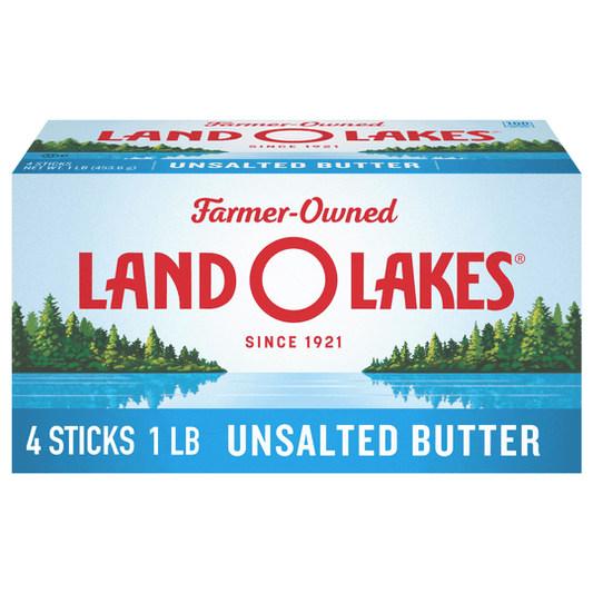 Land O Lakes Stick Butter Unsalted, 16 oz, 4 Count