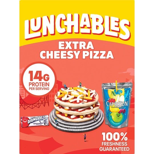 Lunchables Extra Cheese Pizza Kids Lunch Meal Kit, 10.6 oz Box