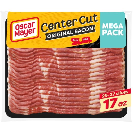 Oscar Mayer Center Cut Original Bacon Mega Pack, 17 oz Pack