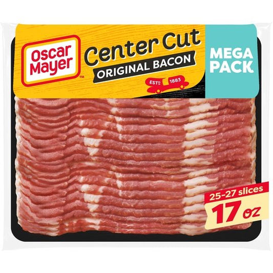 Oscar Mayer Center Cut Original Bacon Mega Pack, 17 oz Pack