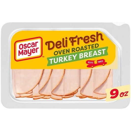 Oscar Mayer Deli Fresh Oven Roasted Turkey Breast, for a Low Carb Lifestyle, 9 Oz Tray