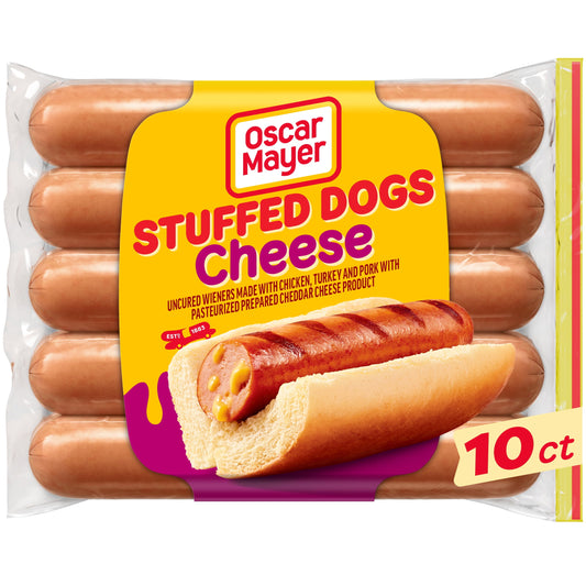 Oscar Mayer Uncured Cheese Hot Dogs, 10 ct. Pack