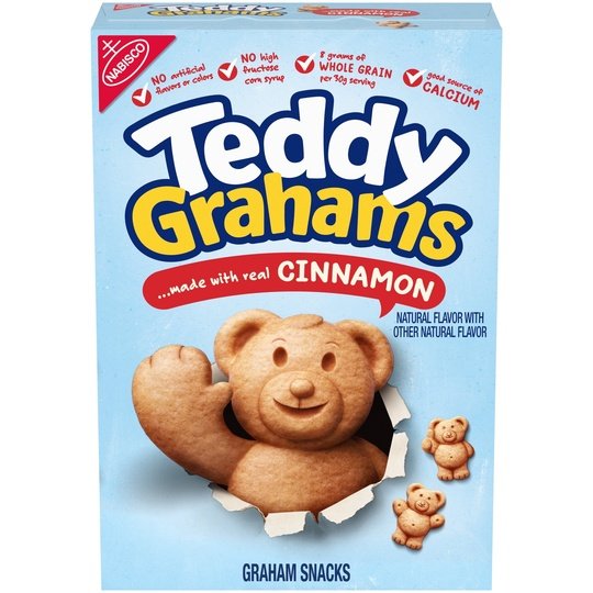 Teddy Grahams Cinnamon Graham Snacks, 10 oz