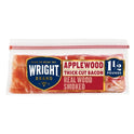 Wright Brand Thick Cut Applewood Real Wood Smoked Bacon, 1.5 lb
